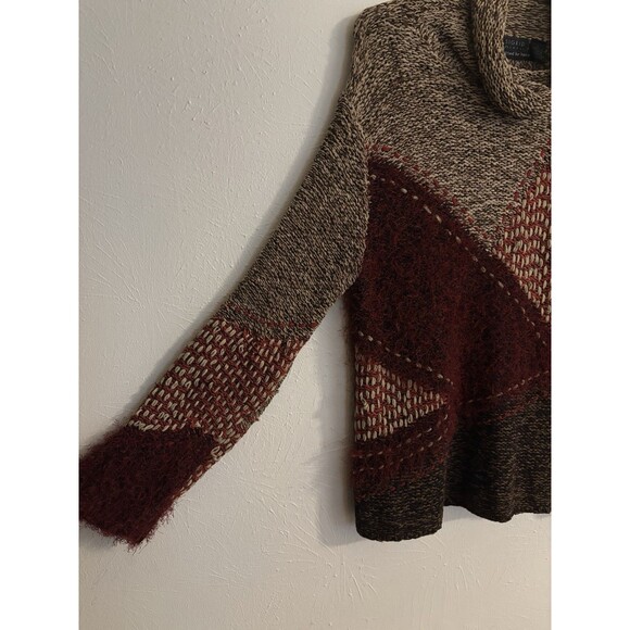 Sigrid Olsen Large Hand Knitted Silk Blend Sweater Retro 80s 90s Cottage Granny - Picture 5 of 6